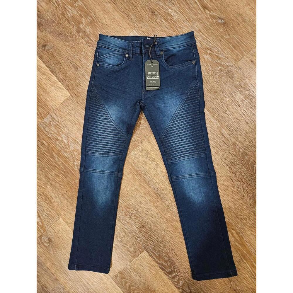 Steve's Jeans Girls Stretch Denim Pants – Dark Blue